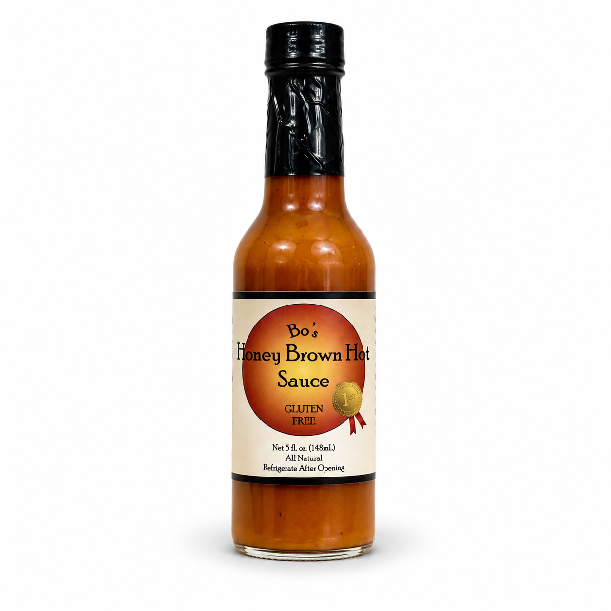 Bo's Honey Brown Hot Sauce Original 6oz